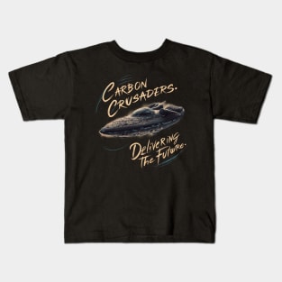 "Galactic Voyage: Carbon Crusaders of Tomorrow" Kids T-Shirt